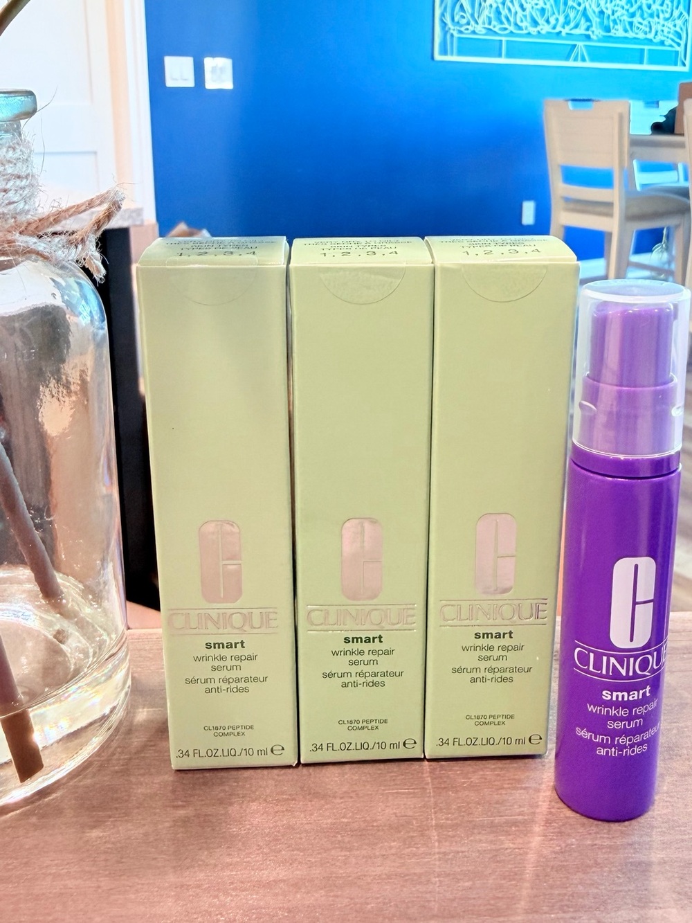 Clinique Smart Wrinkle Repair Serum Bundle of 3 Retinol Anti-Wrinkle BNIB Serum
